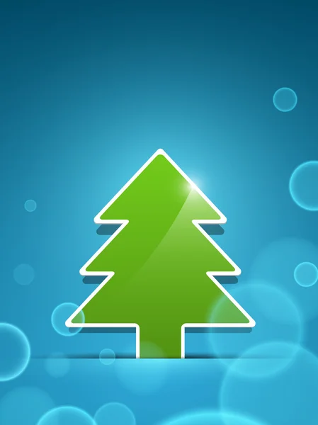 Green christmas tree — Stock Vector
