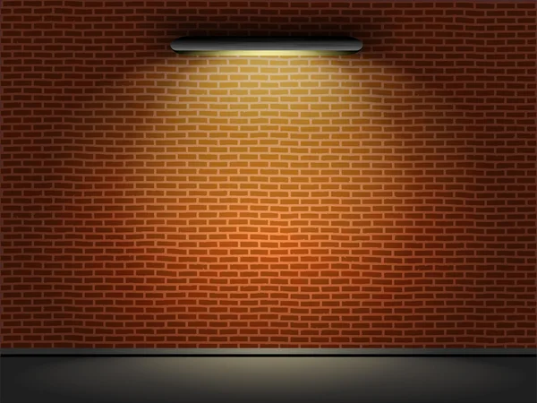 tuğla duvar aydınlatma ile