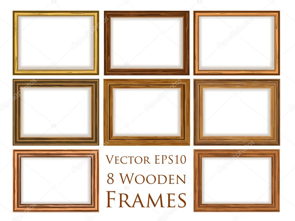 Wooden frame set.