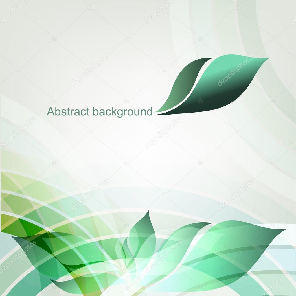 Abstract spring geometric background with place for text.