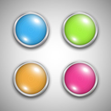 parlak renkli cam balon alüminyum kenar olarak ayarla.