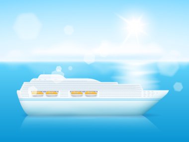 Denizde bir gemi gezisi.