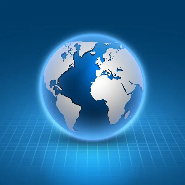 Dünyanın vektör küre simgesi.