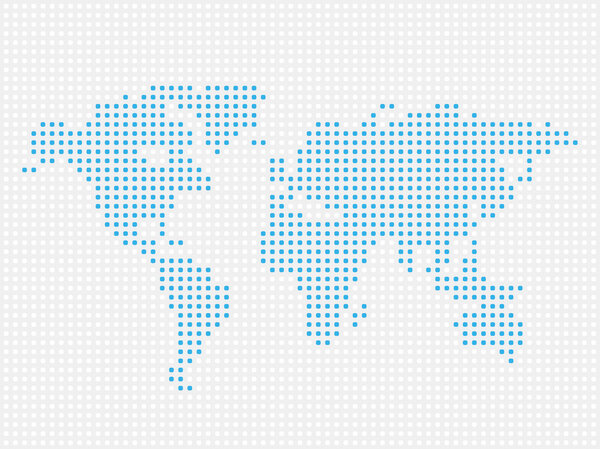 World map dot illustration