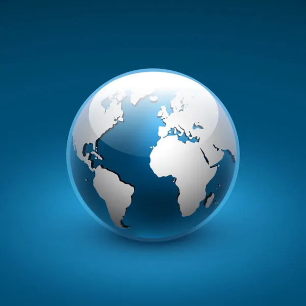 Dünyanın vektör küre simgesi.