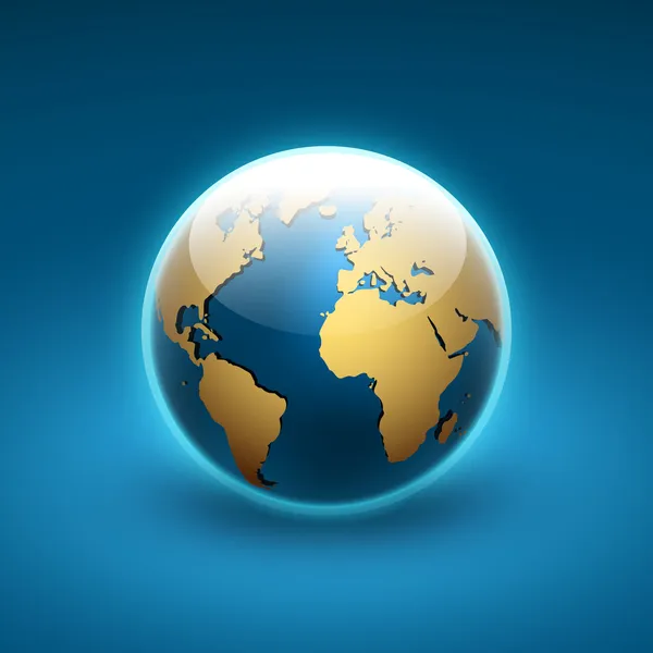 Dünyanın vektör küre simgesi.