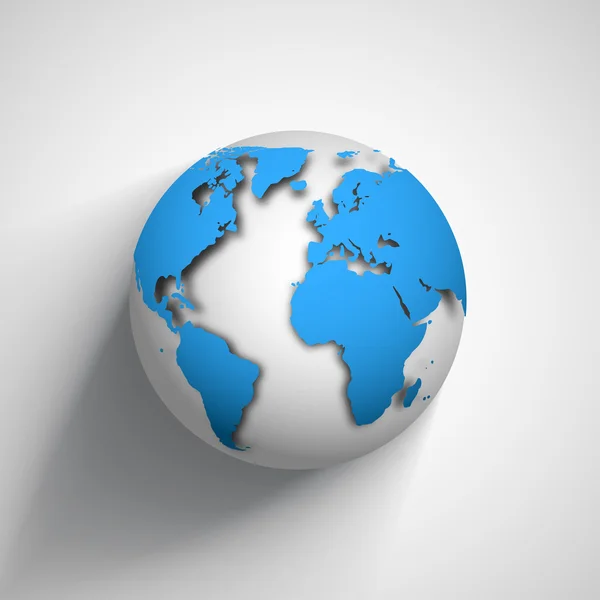 Vector globo icono del mundo — Vector de stock