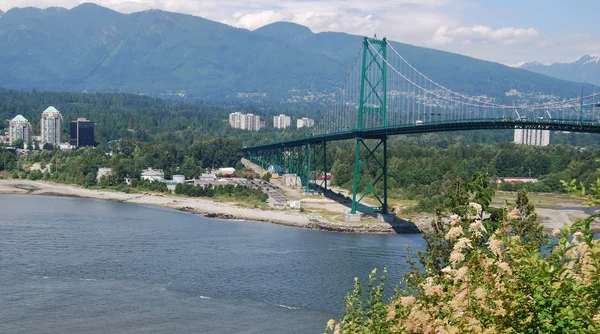 Lions Gate-híd Vancouver, Kanada — Stock Fotó