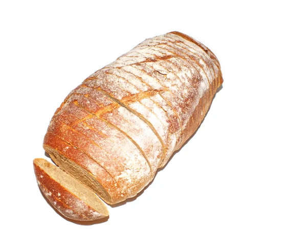 Färskt bröd från mjöl från bagaren — Stockfoto