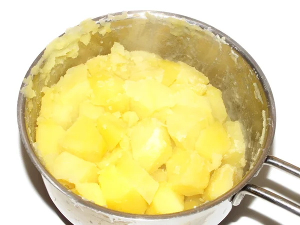 Patatas cocidas en una olla — Foto de Stock