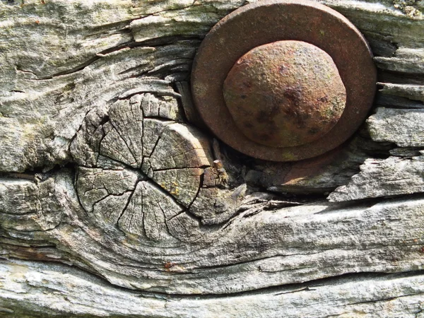 Vom Wetter als alter Holz-Hintergrund signiert — Stockfoto