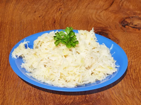 Sauerkraut, eine deutsche Spezialität, sehr gesund — Stockfoto