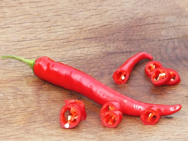 Červená chilli paprika — Stock fotografie