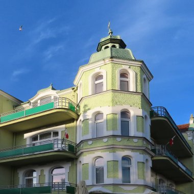 Polonya 'nın Swinoujscie kentinin manzarası