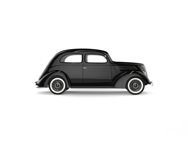 Black Vintage Cool Car Side View — Stock Photo, Image