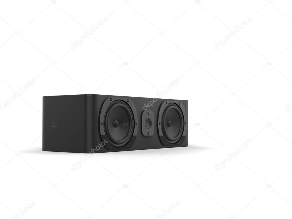 Little horizontal center line speaker - side view