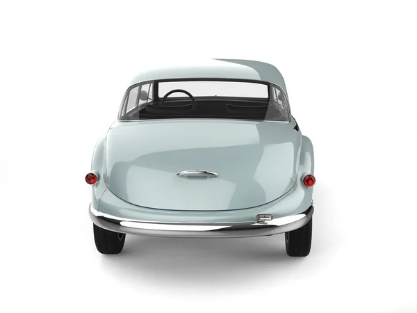 Pale Blue Old Vintage Luxury Car Back View — Stock Photo, Image