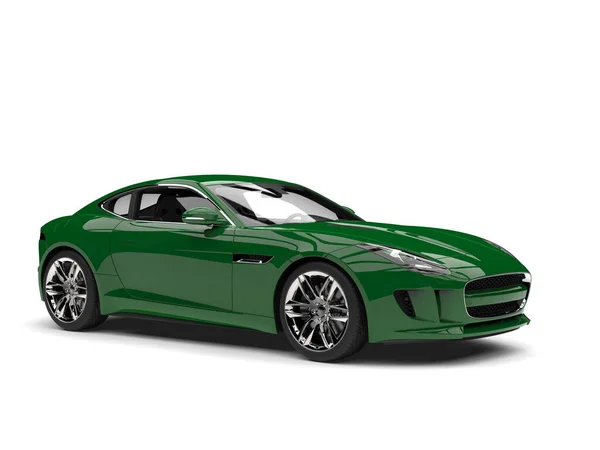 Dark Forest Green Modern Luxury Sports Car — Stock Photo, Image