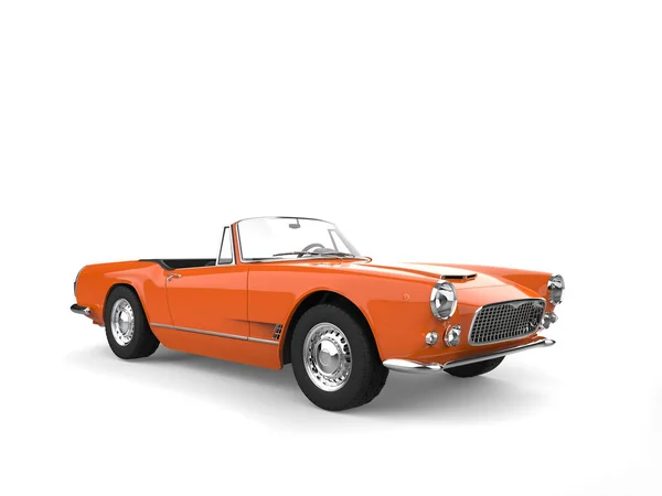 Vintage Varm Orange Cabriolet Muskel Bil Skönhet Skott — Stockfoto