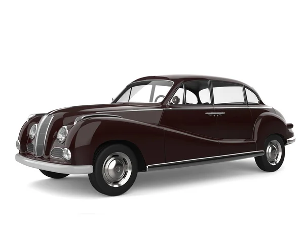 Dark Brown Vintage Luxury Car Side View — Stock Photo, Image