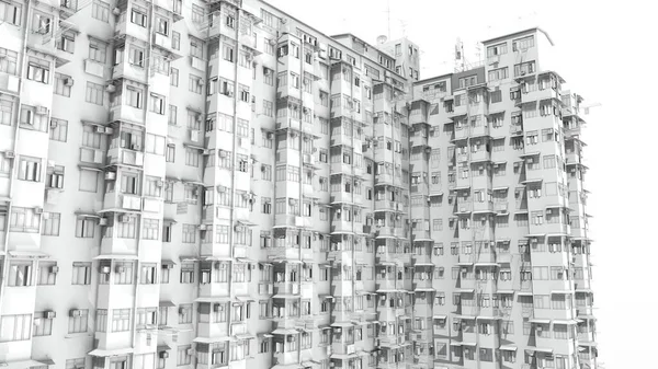 Generisches Bauen Von Wohnungen Mit Hoher Dichte — Stockfoto