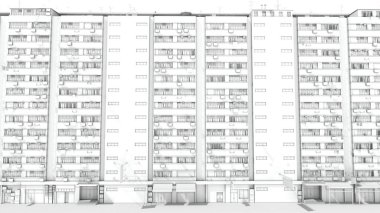 Genel şehir binası - sadece gölgeleme