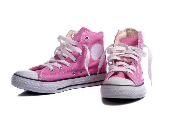 Rosa sneakers eller basketskor — Stockfoto