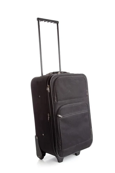 Czarny walizka z koła — Zdjęcie stockowe