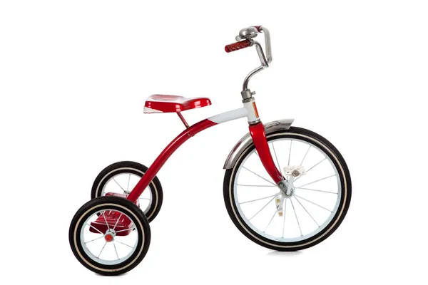 Red Tricycle on White — Stock Photo, Image