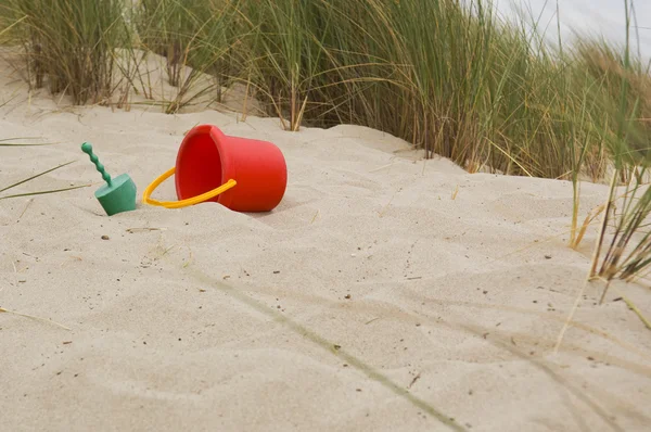 Piaszczysta plaża zabawek — Zdjęcie stockowe