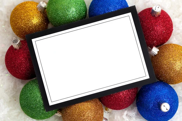 Kerstmis uitnodiging of opmerking-kaart — Stockfoto