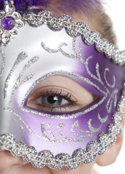 Meisje in masker — Stockfoto