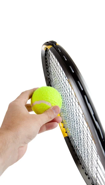 Prepararsi a servire nel tennis — Foto Stock