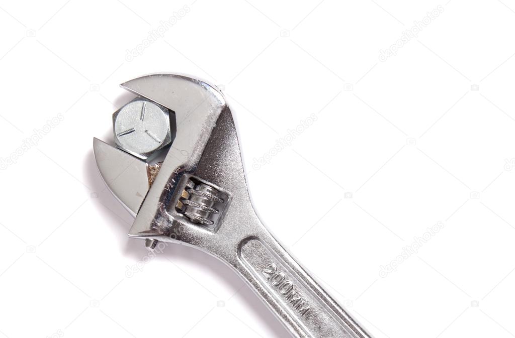 Silver Wrench Tightening Bolt Stock Photo by ©miflippo 13403457