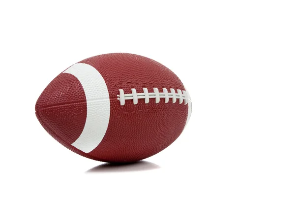 Football americano su sfondo bianco — Foto Stock