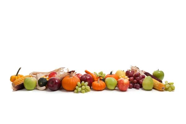 Arrangement of fall fruits and vegetables — Stock Photo, Image