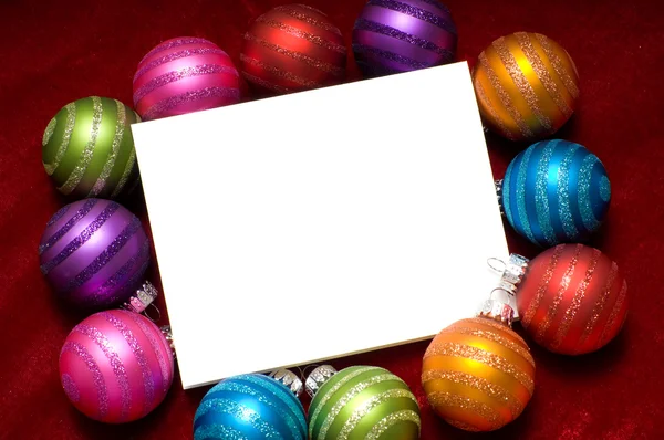 Ornamenti di Natale scintillanti — Foto Stock