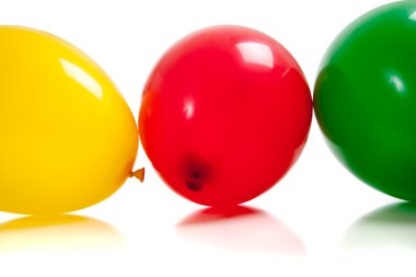 Beyaz renkli balonlar