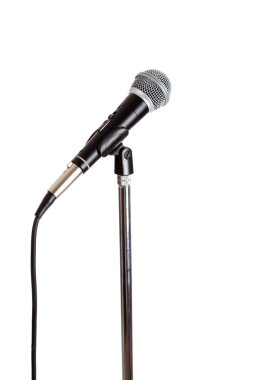 Microphone on a stand clipart