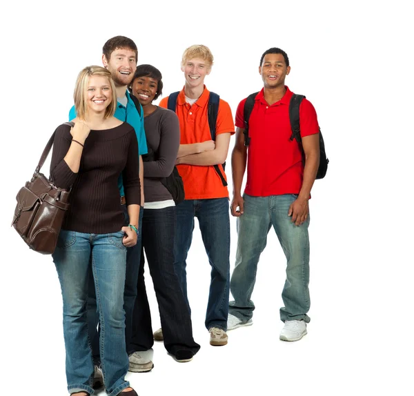 Groep van multiraciale studenten — Stockfoto
