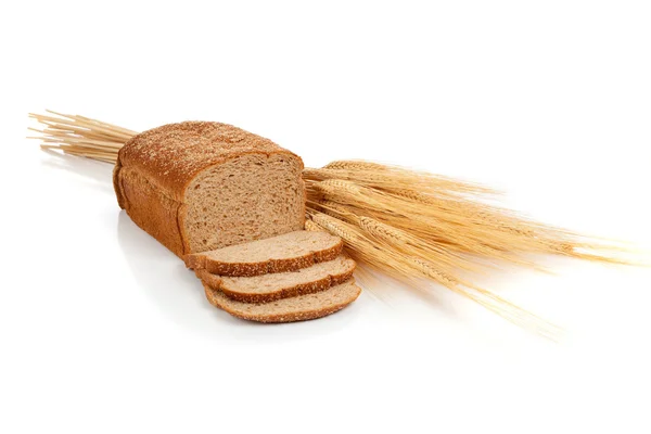 Limpa vete bröd och stötar av vete — Stockfoto