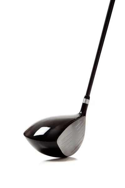 Una mazza da golf su bianco con copyspace — Foto Stock