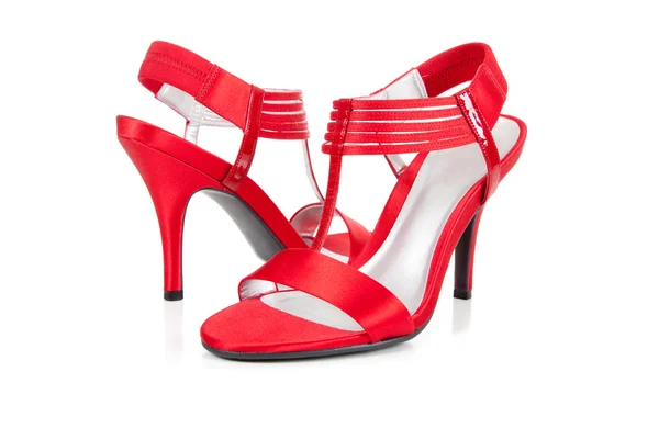 Sexy, red high heel shoes on white Stock Image