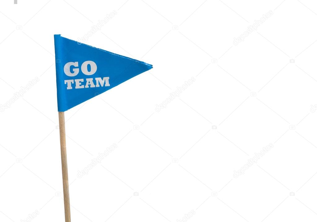 Sport pennants on a white background