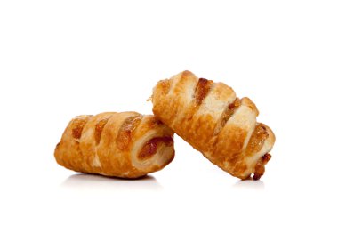 elma beyaz zemin üzerine Danimarka