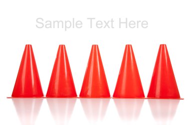 Beyaz turuncu Emanet koniler