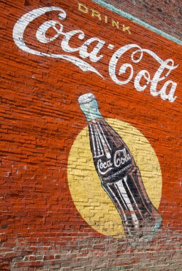 Vintage coca-cola duvar resmi
