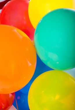 beyaz üzerine Parti balonları