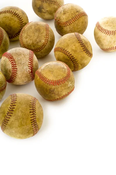 Vintage, palle da baseball antiche — Foto Stock