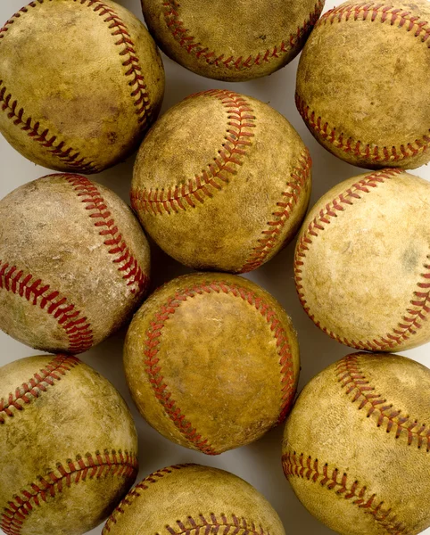 Vintage, palle da baseball antiche — Foto Stock